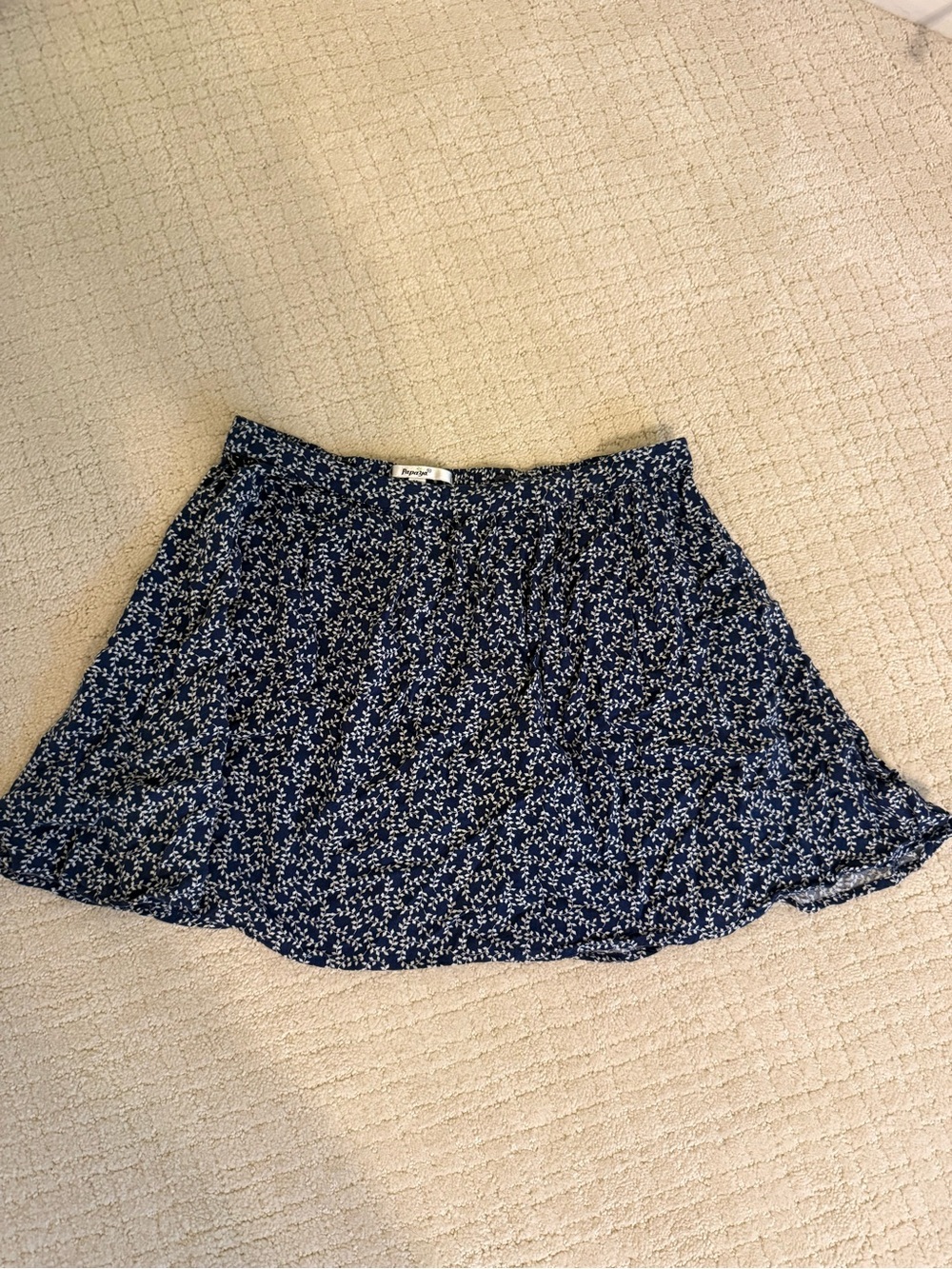 Papaya Navy Floral Circle Skirt